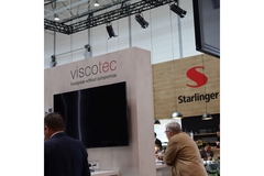 Image The Viscotec Starlinger booth at Interpack 2023.